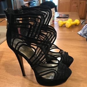 Black Bebe heels